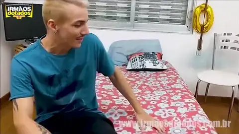 Twink couple fucks in front of their webcam