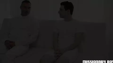 Banged in a sandwich by a twink and a daddy