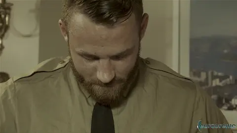 Sergeant roleplay: submissive disciplined hard — Logan Moore & Lyle Boyce