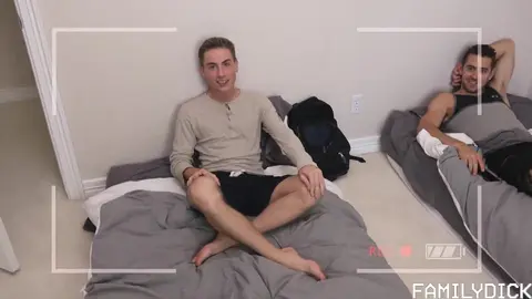 Daddy fucks the boarding-school roommate