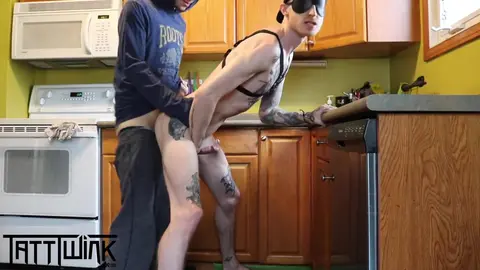 Hidden-cam roleplay: worker fills my ass