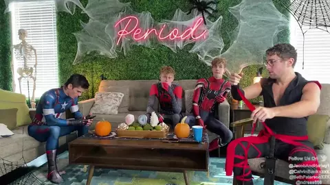 Superhero sex party