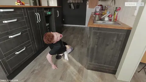 Two cocks for one submissive chav