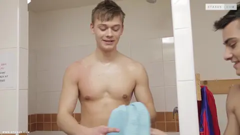 Guy Gets Sandwiched by Two Hung Studs