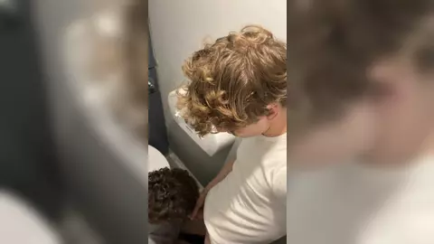 Public Bathroom BJ for a Twink