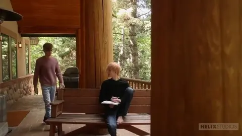 Spencer e Aaron: caseiro sem camisinha