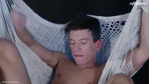 Twink sex in the hammock