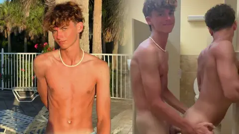 Fidanzati 18enni — scopata al bagno pubblico