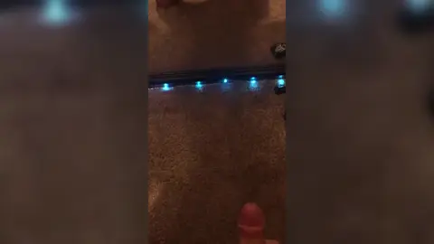 Twink jerks on the bedroom floor and paints it